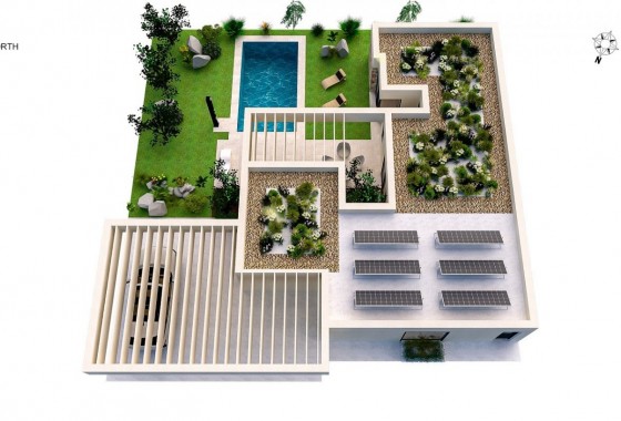 New Build - Detached Villa - BAÑOS Y MENDIGO - Altaona golf and country village