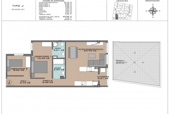 Nouvelle construction - Penthouse - Algorfa - Pueblo