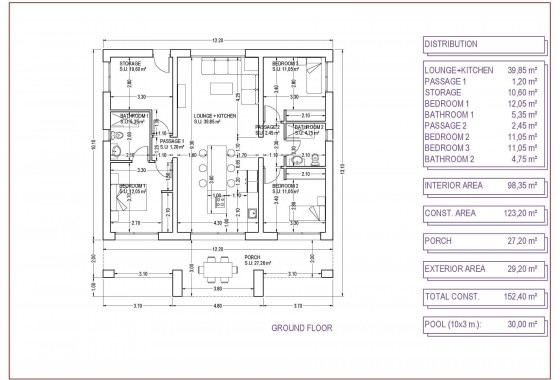 Obra nueva - Chalet - Pinoso - Campo