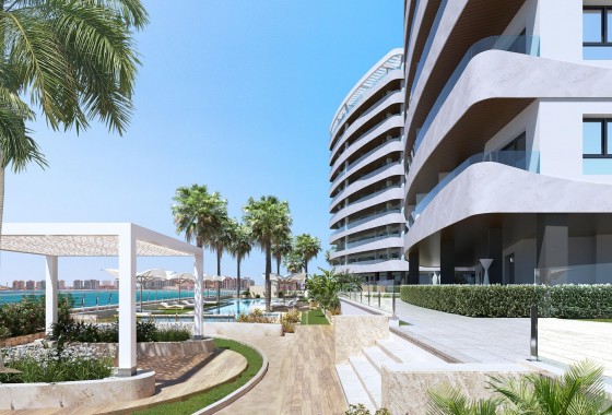 Obra nueva - Apartamento - La Manga del Mar Menor - 1ª Linea Del Mar Mediterraneo