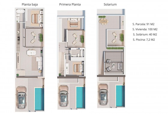 Nouvelle construction - Maison de ville - San Pedro del Pinatar - Pueblo