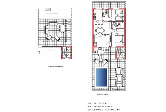 Nouvelle construction - Maison de ville - Fuente Álamo - La Pinilla