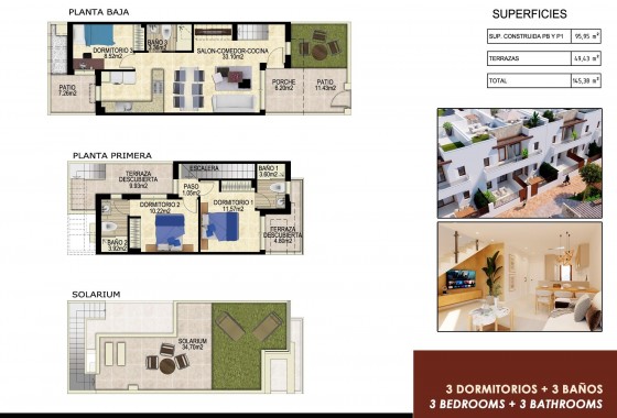 New Build - Townhouse - Orihuela Costa - Vistabella Golf