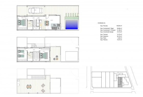 Obra nueva - Chalet - Los Alcázares - La Concha