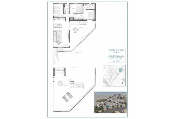 New Build - Top Floor Bungalow - Vera