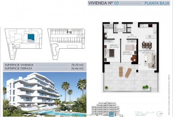 Nouvelle construction - Appartement - Pilar de la Horadada - Mil Palmeras