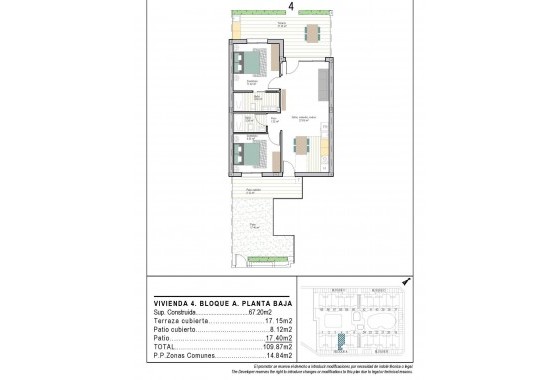 Nouvelle construction - Appartement - Torre Pacheco - San Cayetano