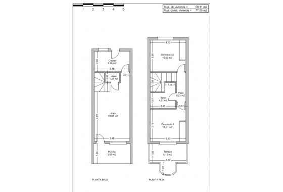 Segunda Mano - Adosado - Ciudad Quesada/Rojales - Ciudad Quesada