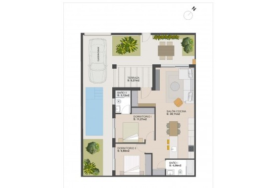 Nouvelle construction - Maison mitoyenne - Torre Pacheco - El Alba