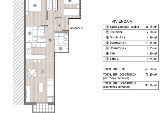 Nouvelle construction - Appartement - Mazarron - Playa del Puerto