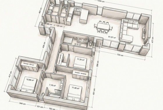 Nouvelle construction - Villa - Aspe - urbanizaciones
