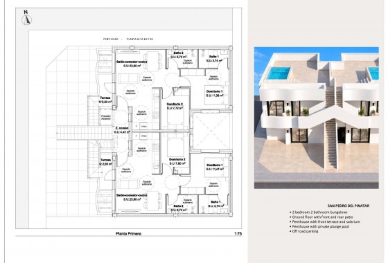 Nouvelle construction - Bungalow - San Pedro del Pinatar - Los Peñascos
